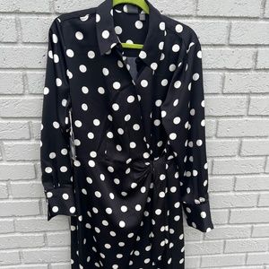 Worthington black polka dot dress. With tags on